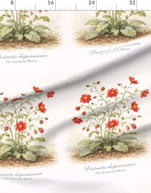 Fabric in Distracta Dispersissima The Scattered Bloom Botanical Floral