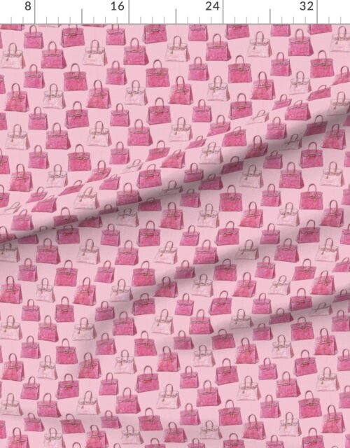 Fabric in Pink Croc Texture Handbag Fashion Repeat Pattern