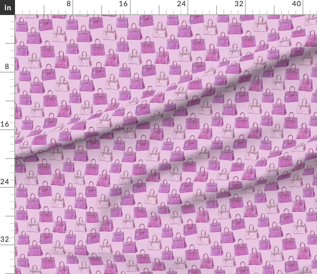 Fabric in Orchid Pink Croc Handbag Fashion Repeat Pattern Fabric in Orchid Pink Croc Handbag Fashion Repeat Pattern