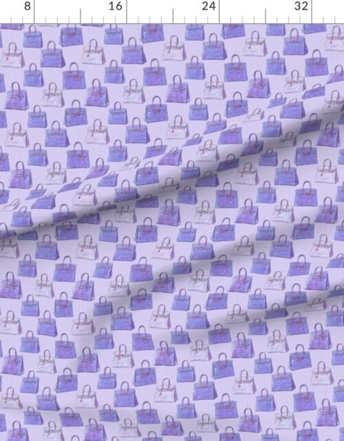 Fabric in Periwinkle Croc Texture Handbag Fashion Repeat Pattern