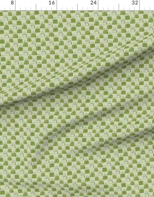 Fabric in Gator Green Croc Texture Handbag Fashion Small Repeat Pattern