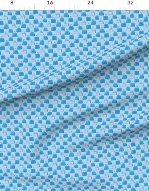 Fabric in Riviera Blue Croc Handbag Fashion Small Repeat
