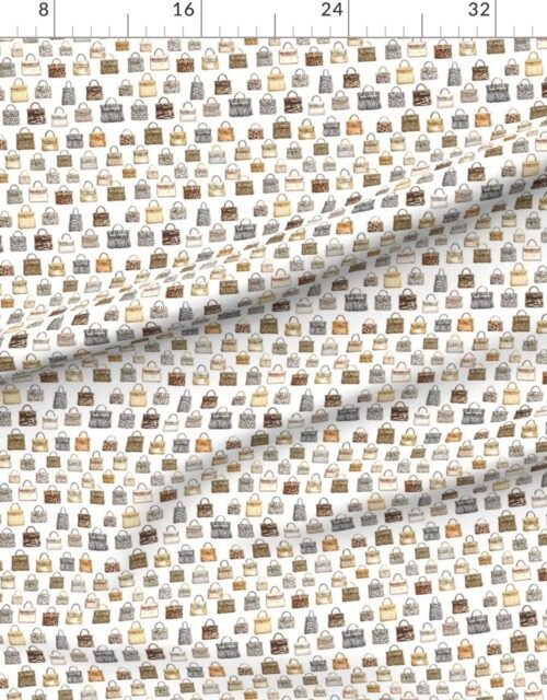 Fabric in Small Animal Print Designer Handbag Fashion Repeat Pattern