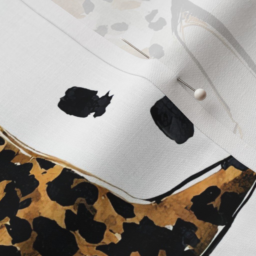 Fabric in Lux Leopard Print High Heel Boots Fashion Pattern Fabric in Lux Leopard Print High Heel Boots Fashion Pattern - Image 3