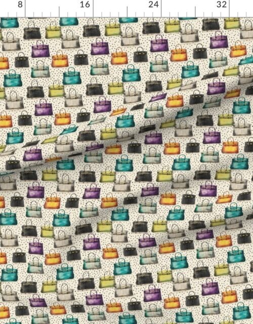 Fabric in Small Colorful Croc Handbag Fashion Repeat