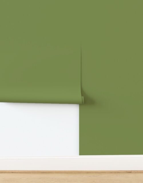 Zombie Olive Solid Color The Intentionally Unloved Collection Wallpaper