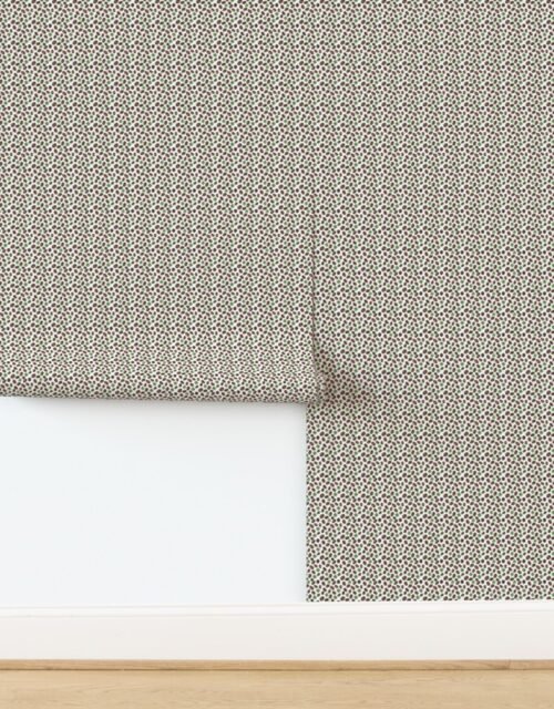 Irish Coffee Beans and Shamrocks Pattern Wallpaper