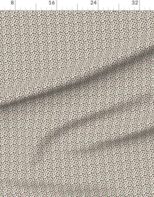 Fabric in Irish Coffee Beans and Shamrocks Pattern