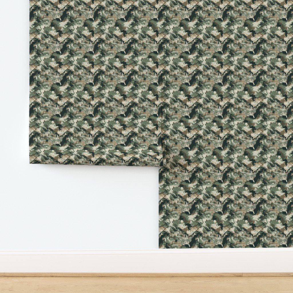 Small USA State Outline Camouflage Map Design in Earth Tone Green and Sand Wallpaper Small USA State Outline Camouflage Map Design in Earth Tone Green and Sand Wallpaper