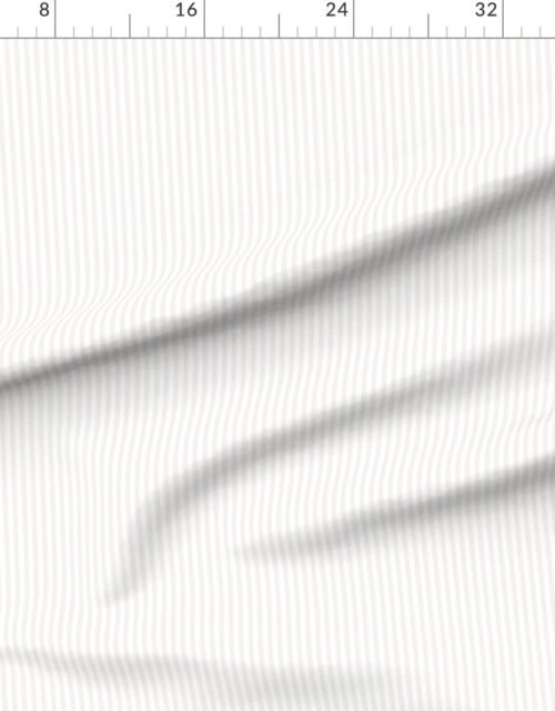 Fabric in 1/2 Inch Bone White Classic Stripe Pattern