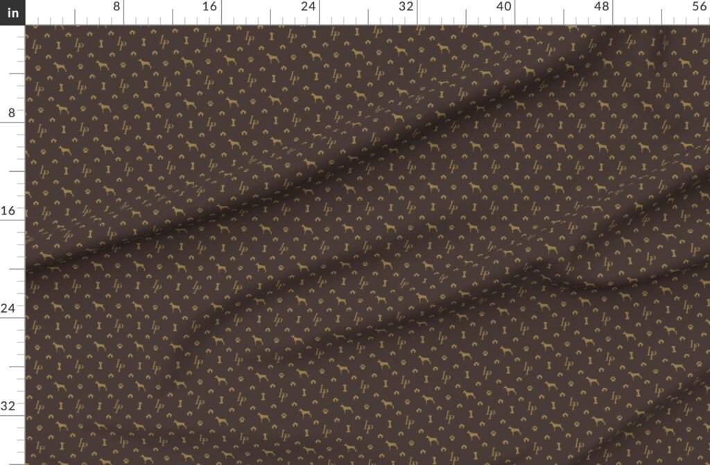 Louis Mini Pinscher Luxury Dog Attire Fabric design