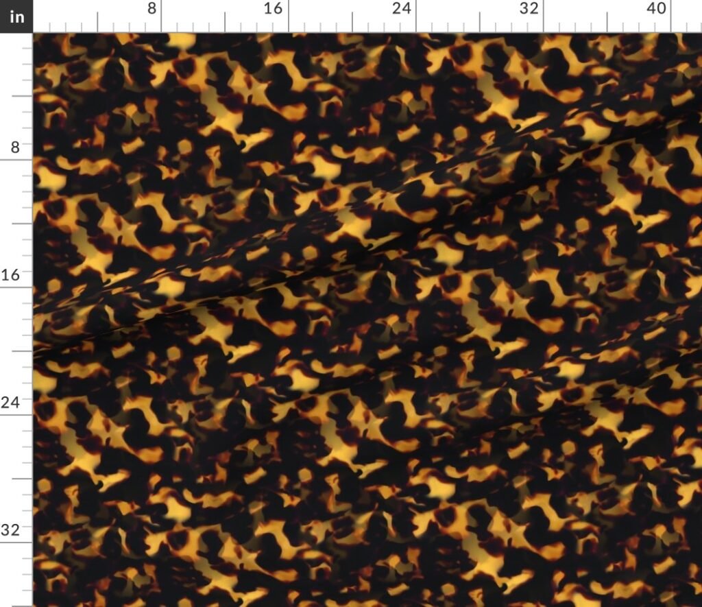 Original Gold and Brown Tortoiseshell Seamless Repeat Pattern Fabric design