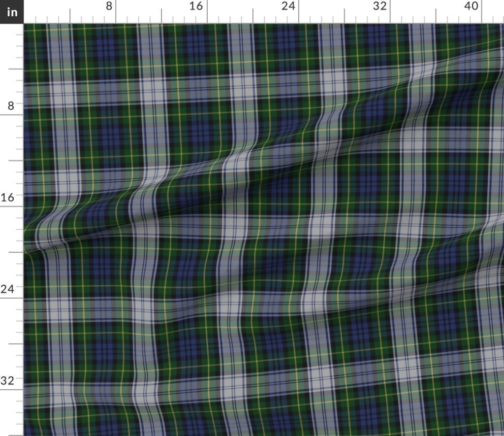 Larger Dress Gordon Scottish Tartan Plaid Pattern Fabric design