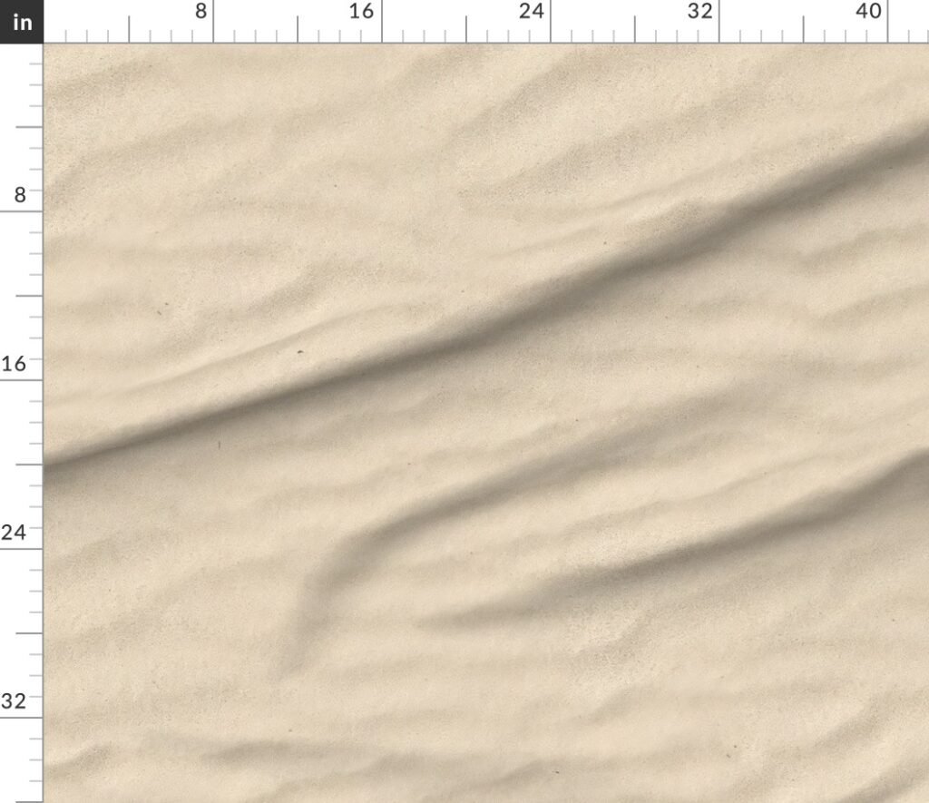 Golden Beach Sand Photo-Effect Faux Sand Fabric design