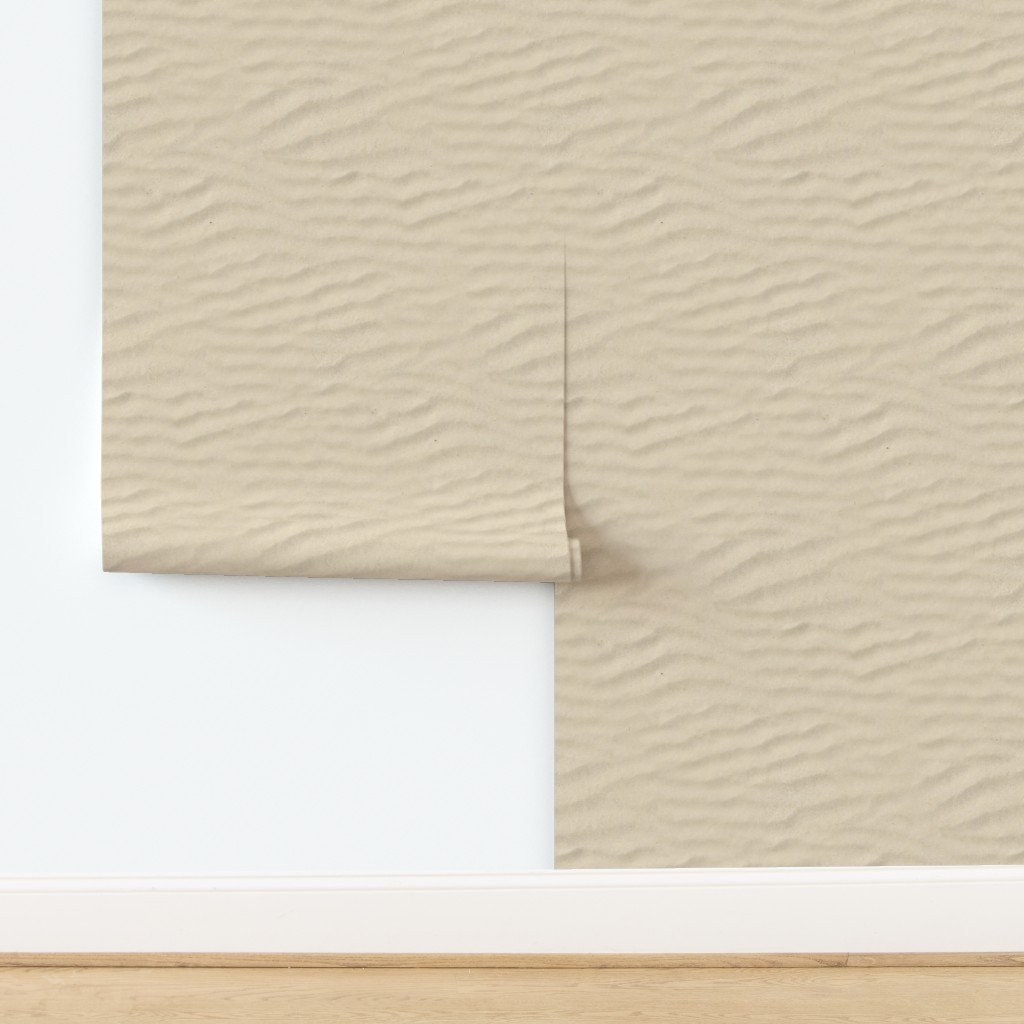 Golden Beach Sand Photo-Effect Faux Sand Wallpaper design