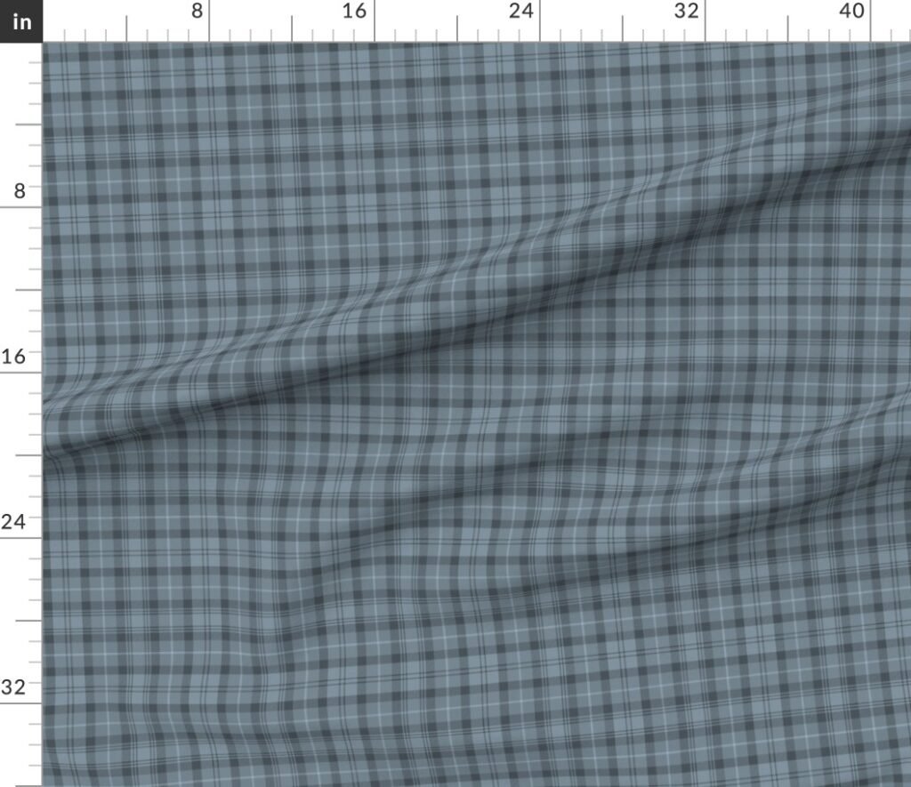 Sky Blue French Provincial Tartan Fabric design