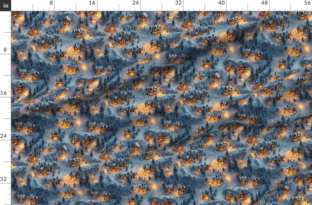 Night Before Christmas - Winters Whisper Fabric design