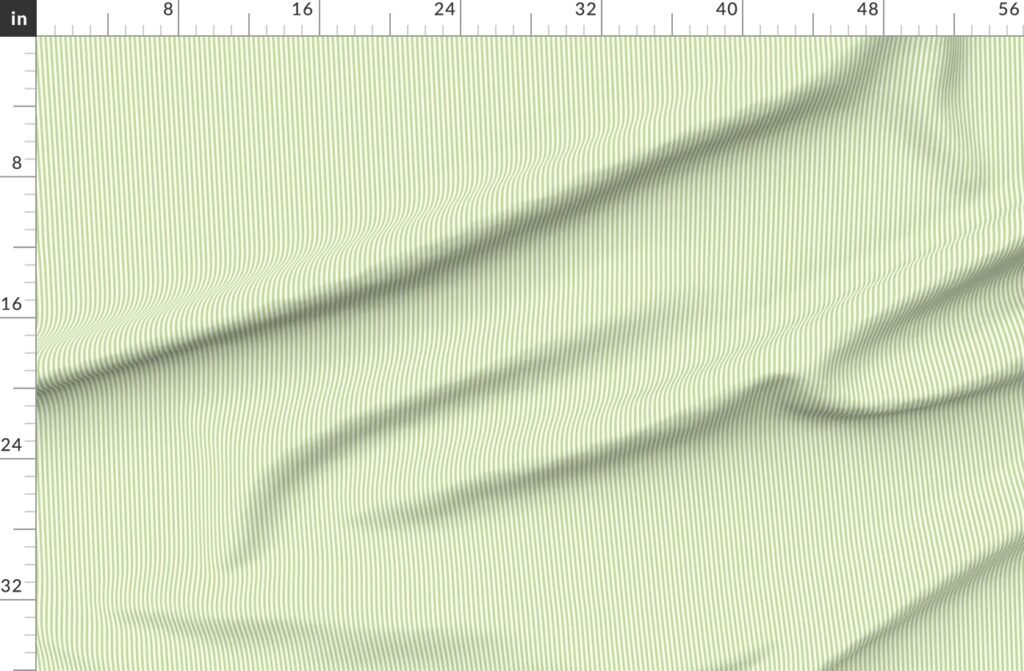 Grass Cuttings Green Pinstripe with White Pinstripes Dad Edit Fabric design