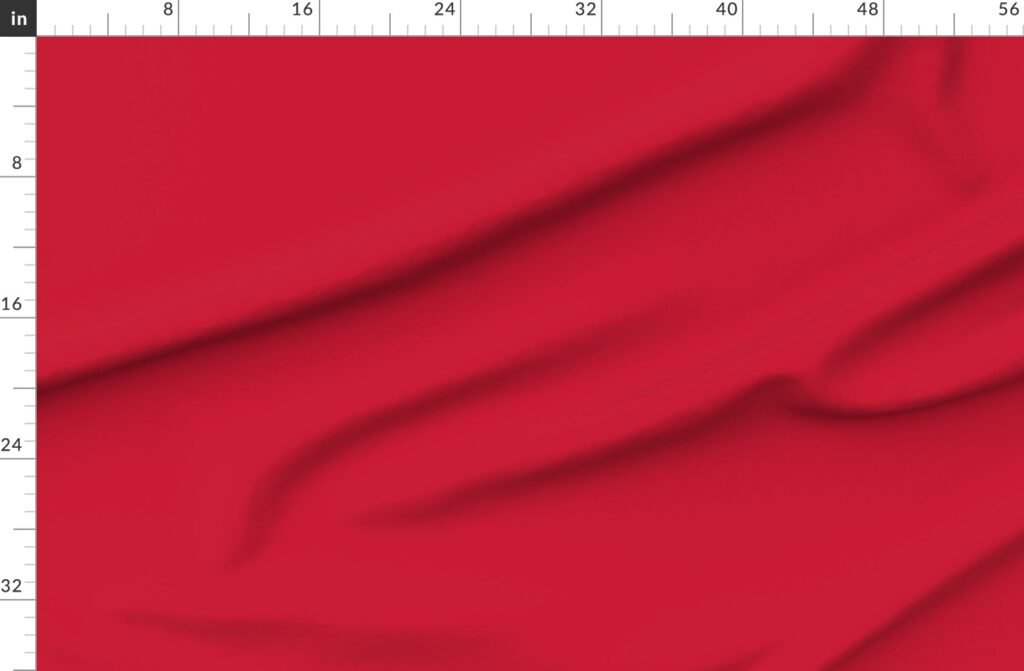 Holly Berry Red Classic Christmas Solid with Festive Charm Fabric design