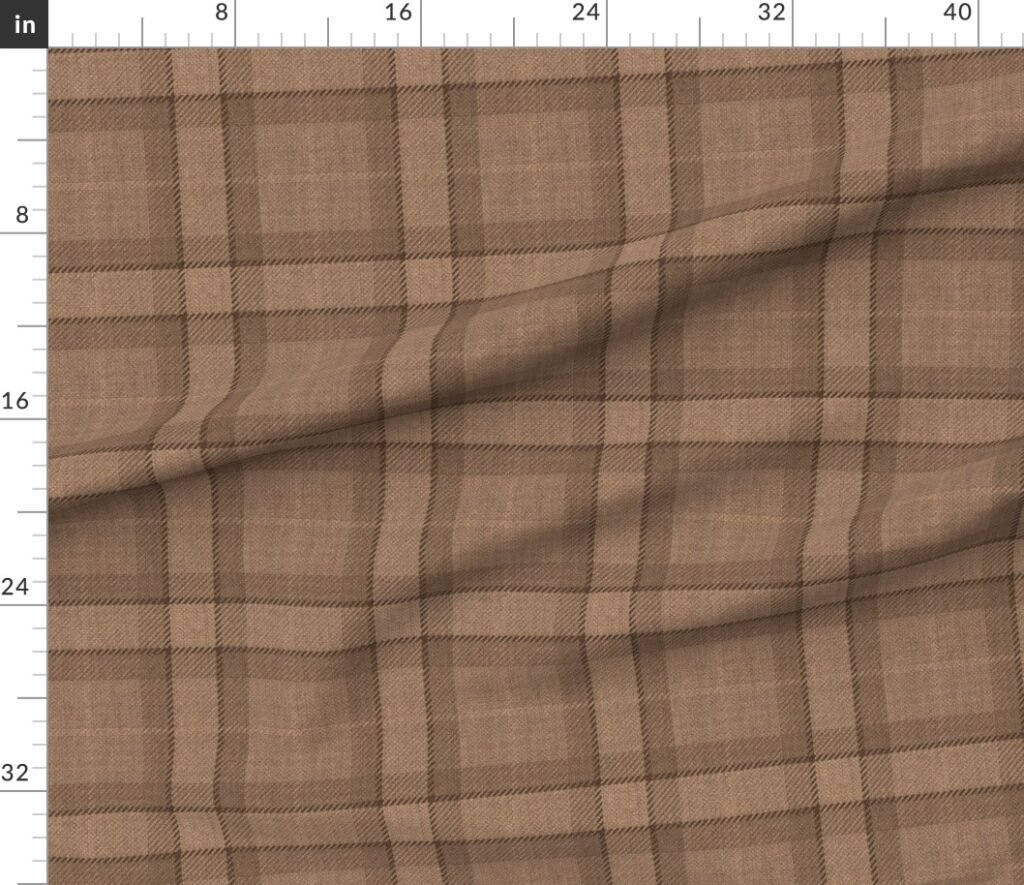 Dark Abe t Wool-Texture Tartan Plaid Fabric Fabric design