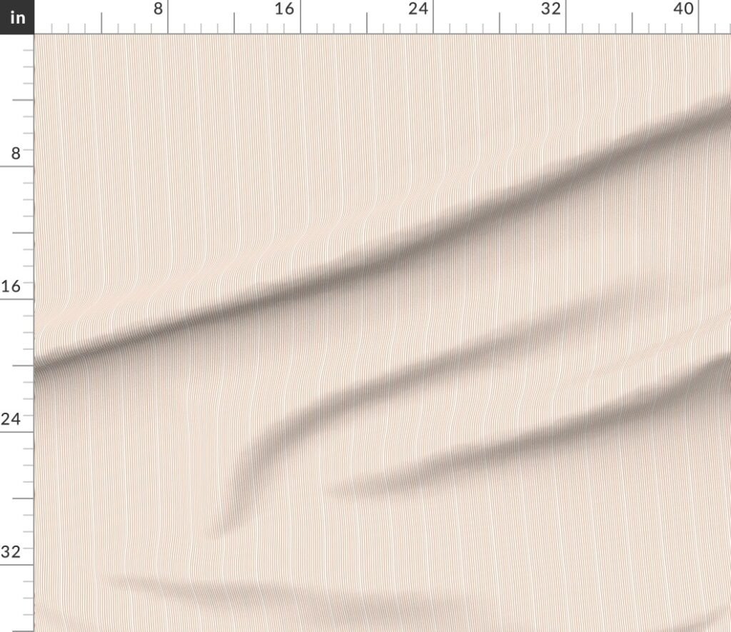 1 Eighth Inch Orange Stripe Pattern Minimal Fine Line Fabric design