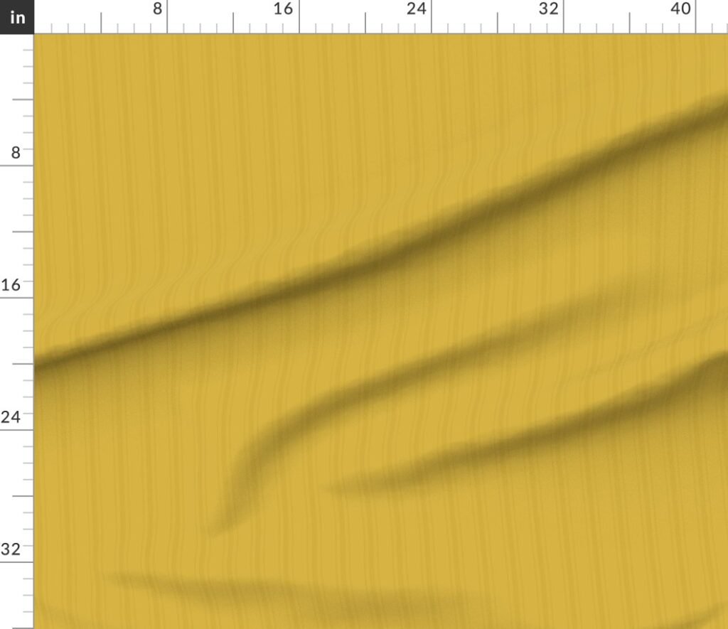Tonal Gold Yellow Tailored Ticking Stripe Cottage Farmhouse Small Sca Fabric design