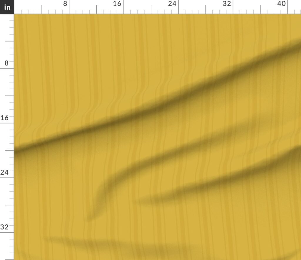 Tonal Gold Yellow Tailored Ticking Stripe Cottage Farmhouse Wide Stri Fabric design