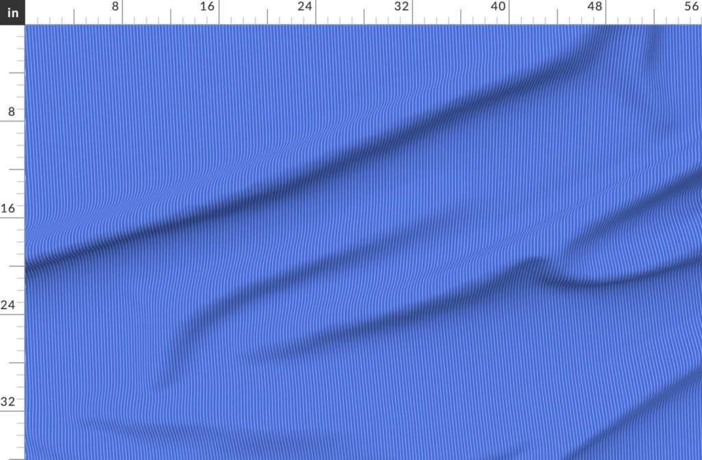 Classic White Pinstripe on Royal Blue Office Stripe Pattern Fabric design