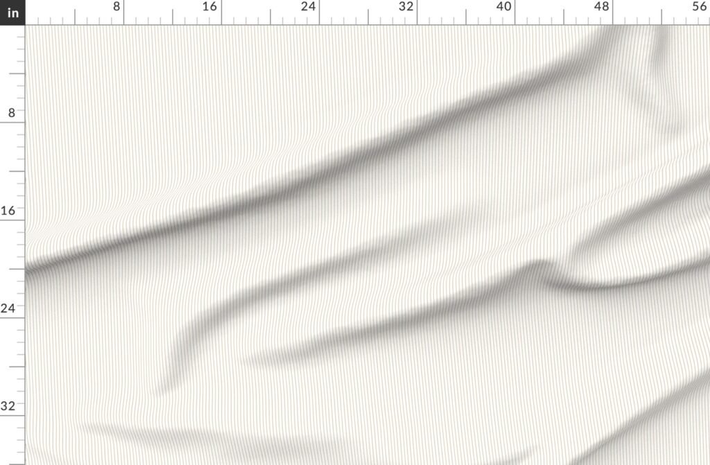 Classic Camel Tan Pinstripe on White Office Stripe Pattern Fabric design