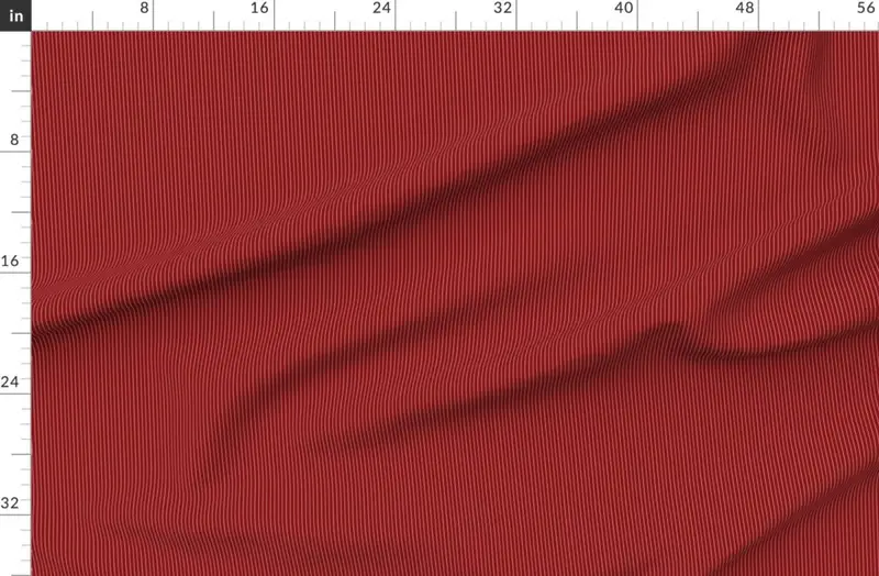 Classic White Pinstripe on Deep Red Office Stripe Pattern Fabric design