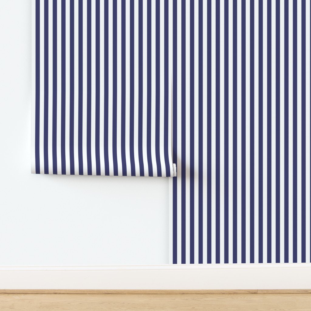 USA Vertical Flag Blue and White Stripes Wallpaper design