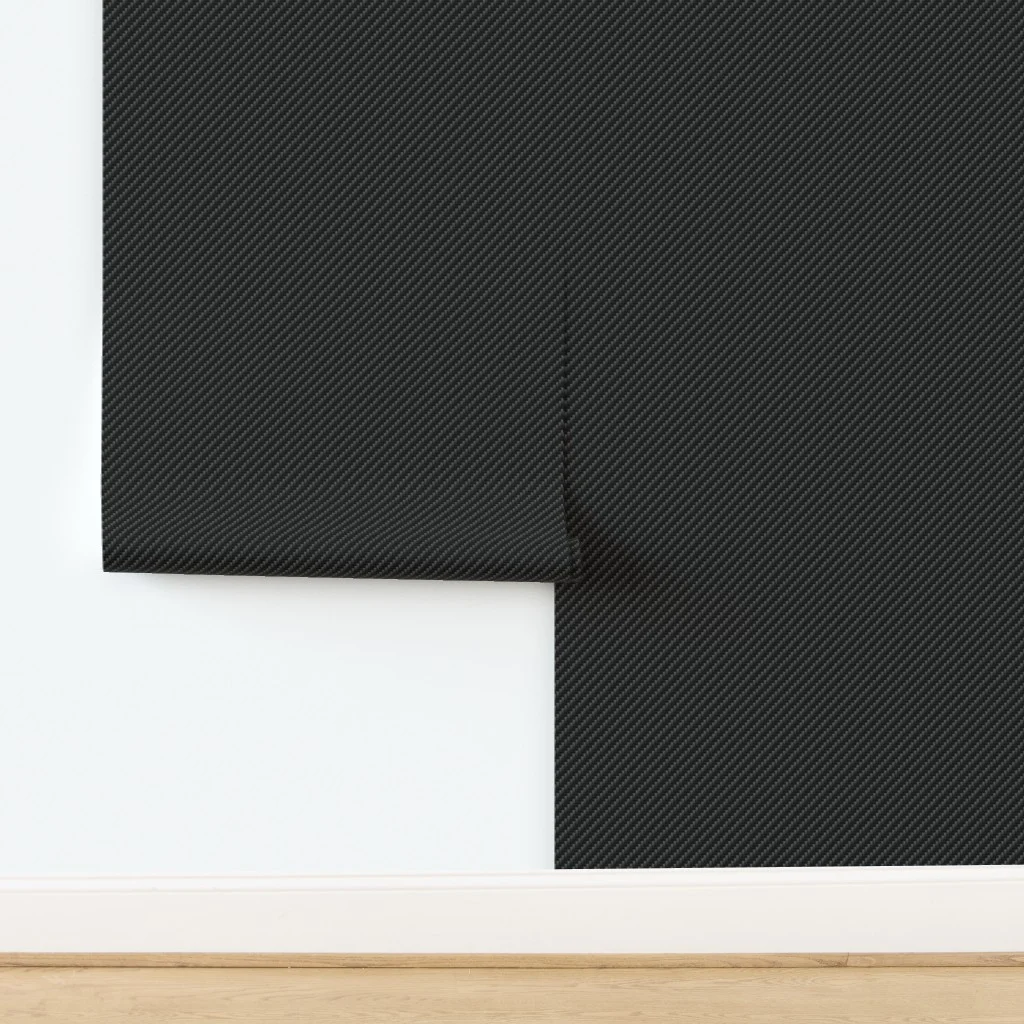 Classic Diagonal Ribbed Black Carbon Fibre for the Man Cave Wallpaper design