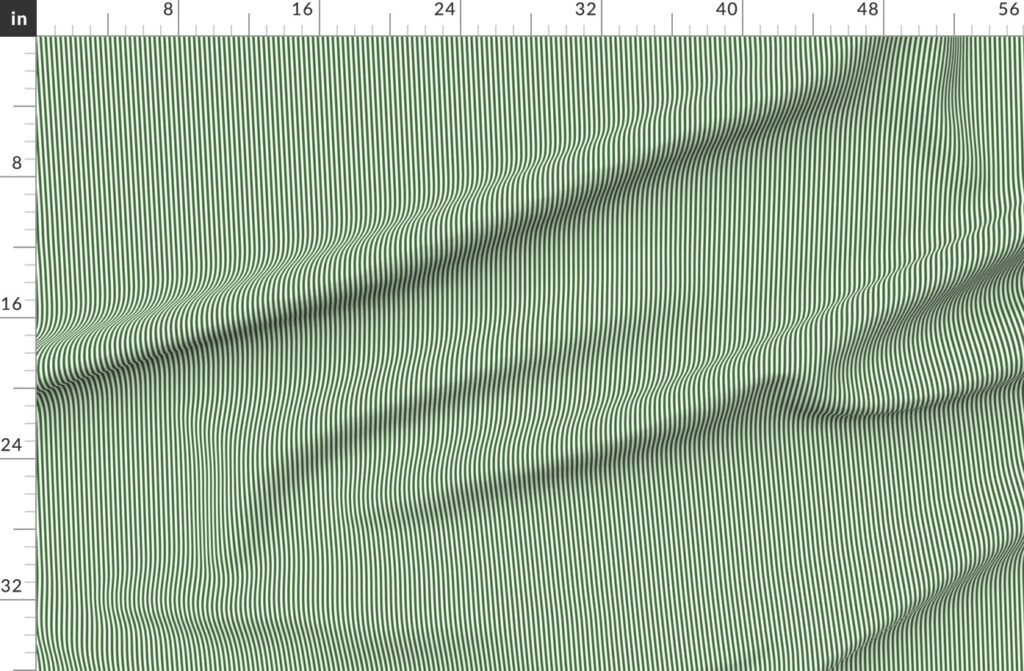 18th Hole Green and White Pinstripe Dad Edit Fabric design