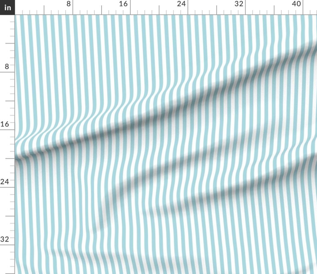 Garter Blue Sailor 1/2" Thin Stripes Fabric design
