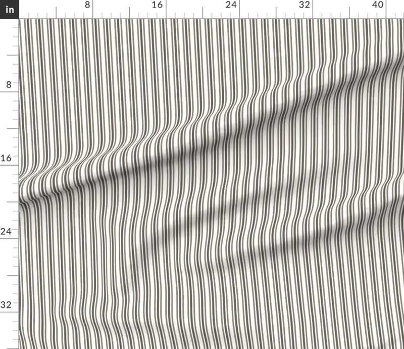 Trendy Large Brown Coco Pastel Brown French Mattress Ticking Double Fabric design