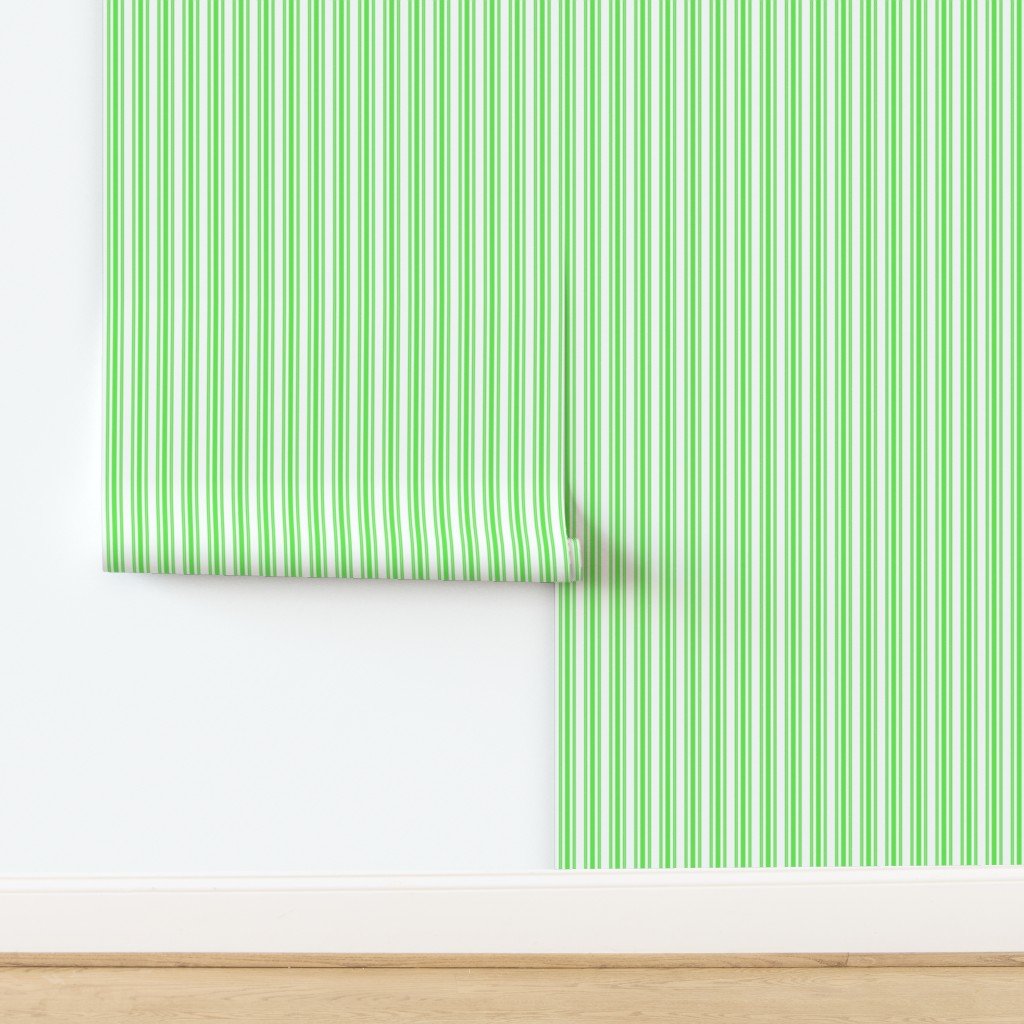 Trendy Large Lime Margarita Green French Mattress Ticking Double Wallpaper design