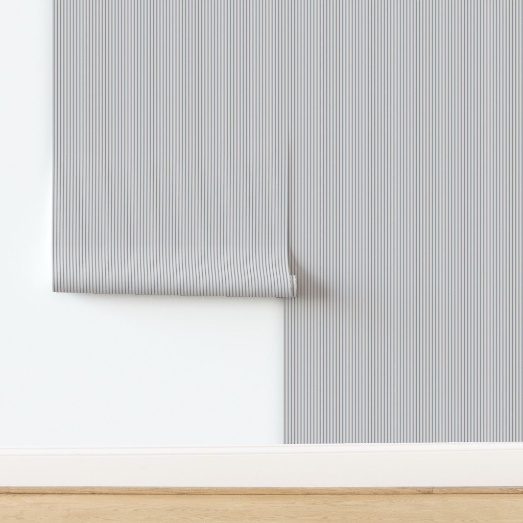 Micro Stressed Blue Denim Mattress Ticking Wallpaper design