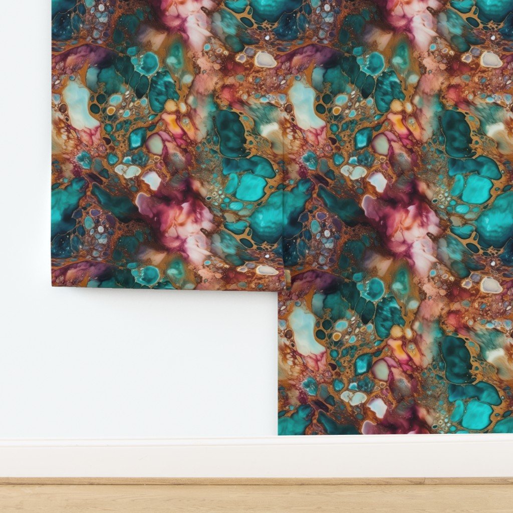 Opal Alcohol Ink 2 Wallpaper design