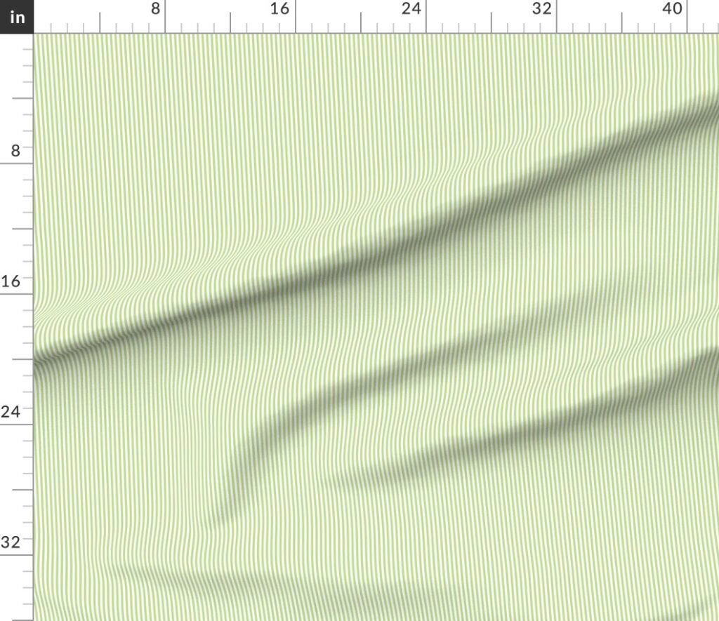 Grass Cuttings Green Pinstripe with White Pinstripes Dad Edit Fabric design