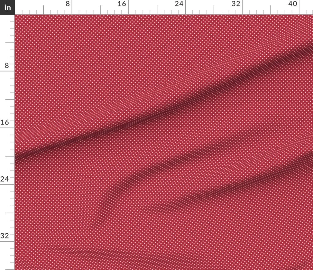 Small USA Flag White Stars on Red Fabric design