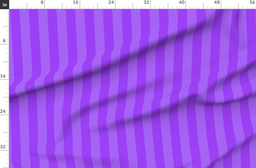 2 inch Day Glo Purple Cabana Stripe Fabric design