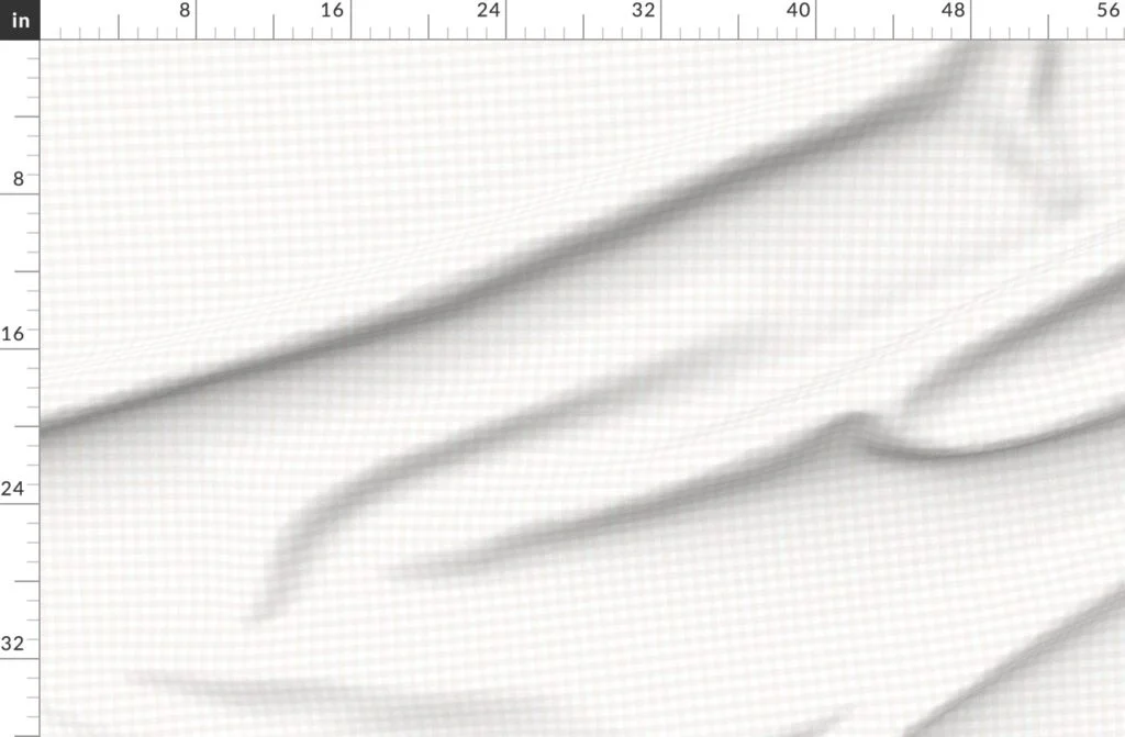 Soft Bone White Gentle Light Neutral Gingham Check Plaid Pattern Fabric design