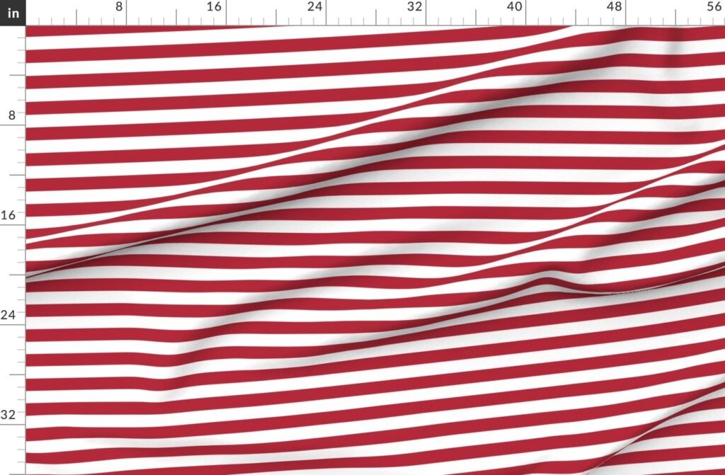 USA Flag Red and White Stripes Fabric design