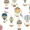 Vintage Hot Air Balloons on Hot Pink Home Styling Collection Design Collection Vintage Hot Air Balloons on White colorway design