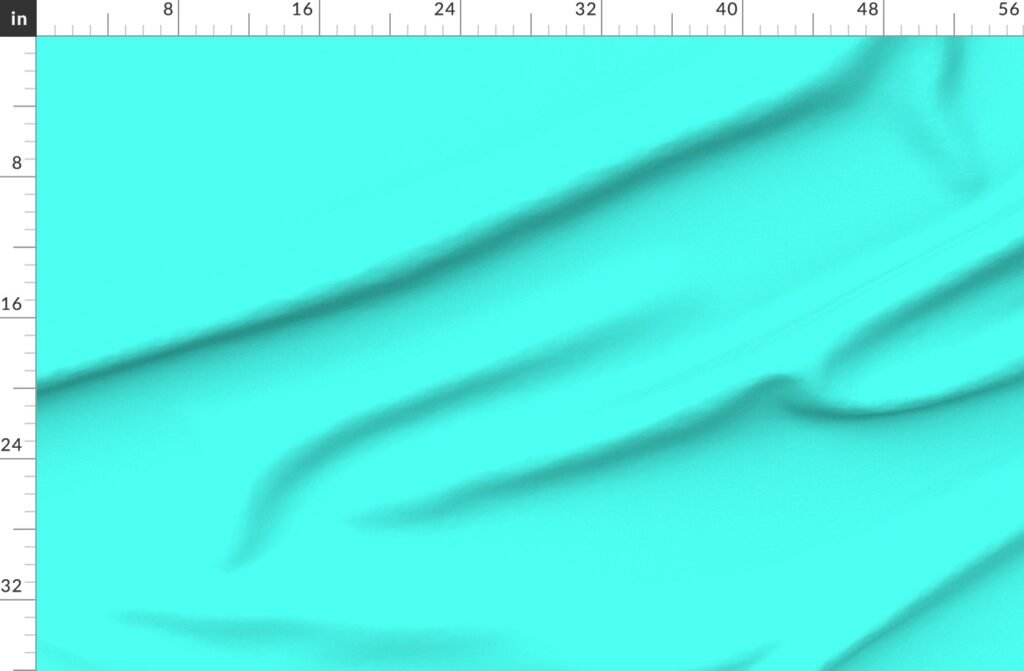 South Beach Art Deco Aqua Florida Colors of the Sunshine State Fabric design