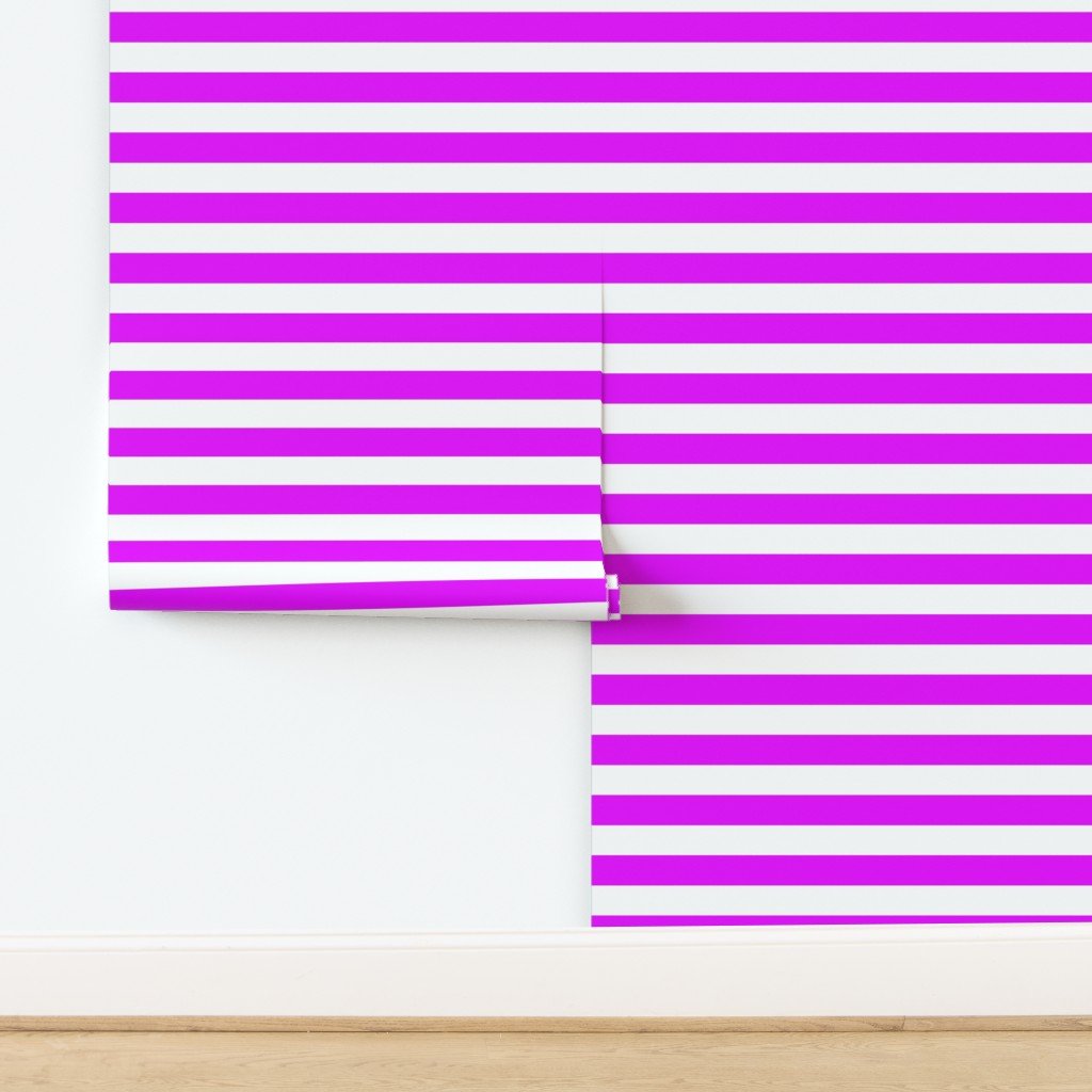 Orlando Orchid Pink Horizontal Tent Stripes Florida Colors of the Wallpaper design