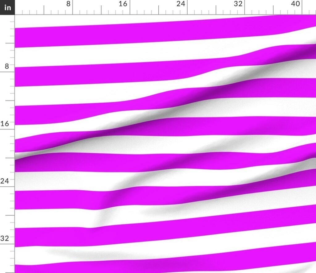Orlando Orchid Pink Horizontal Tent Stripes Florida Colors of the Fabric design