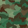 Military Army Green and Khaki Brown Camo Camouflage Print