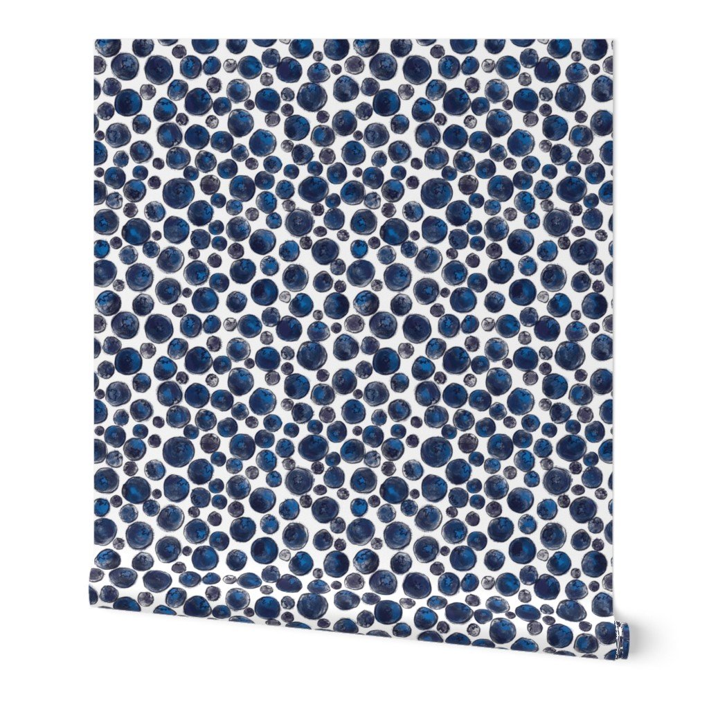 Blueberries on White Wallpaper blueberries wallpaper