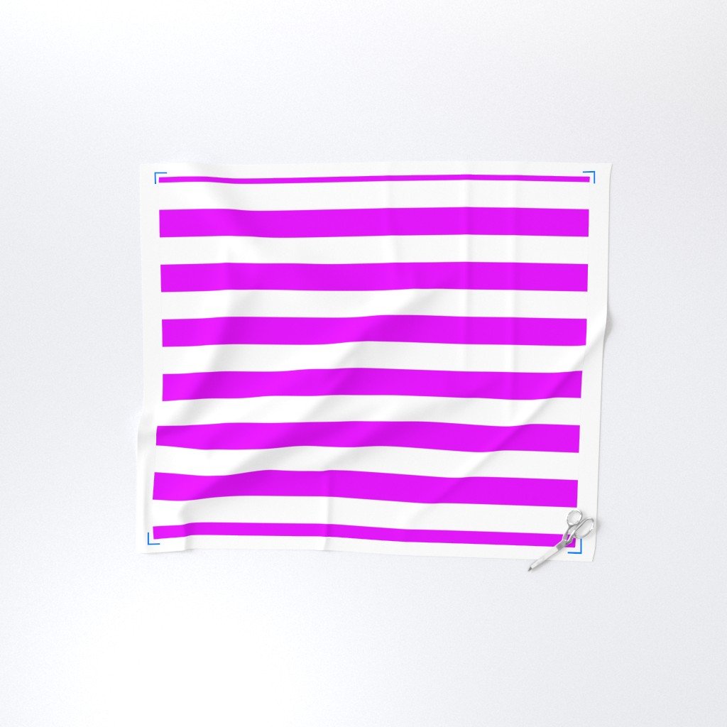 Orlando Orchid Pink Horizontal Tent Stripes Florida Colors of the Fabric horizontal stripes fabric